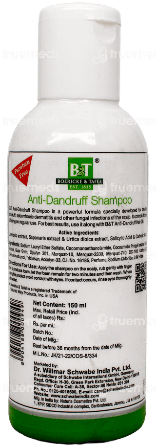 Boericke & Tafel Anti Dandruff Shampoo 150Ml